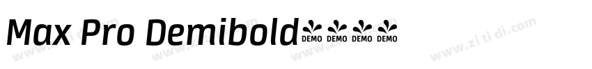 Max Pro Demibold字体转换